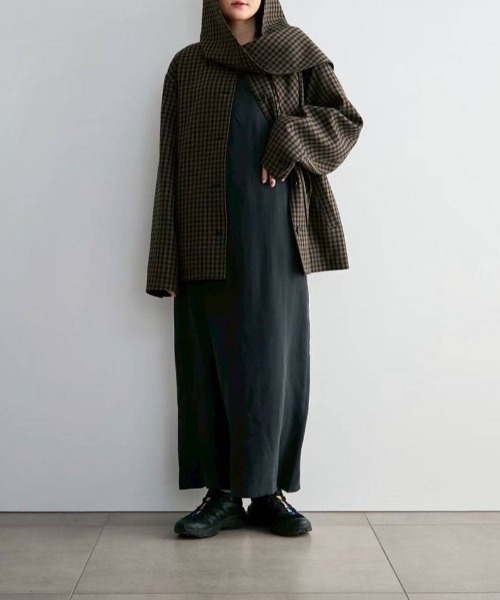 anuke(アンヌーク)の「anuke Check Coverall Jacket チェックカバーオールジャケット/62620102(その他アウター・レディース・ブラウン・36/38)」の22枚目の写真