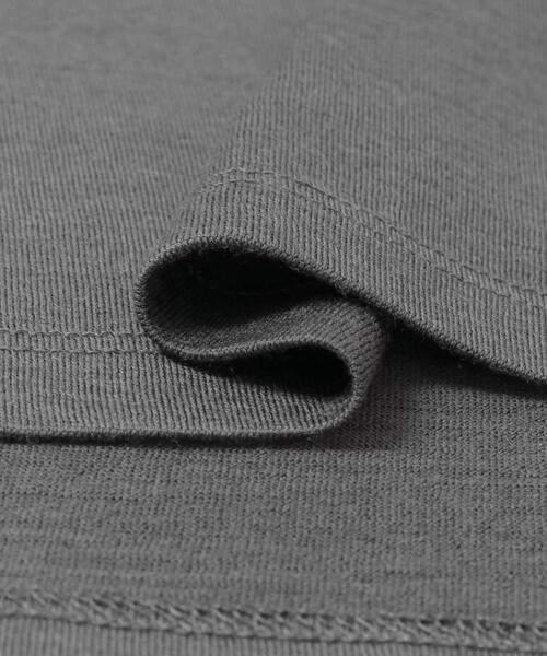 URBAN RESEARCH DOORS（アーバンリサーチドアーズ）の「PURE WOOL クルーネックショートスリーブTシャツ（Tシャツ/カットソー・メンズ・グレー/ブラック・MEDIUM/LARGE）」の15枚目の写真