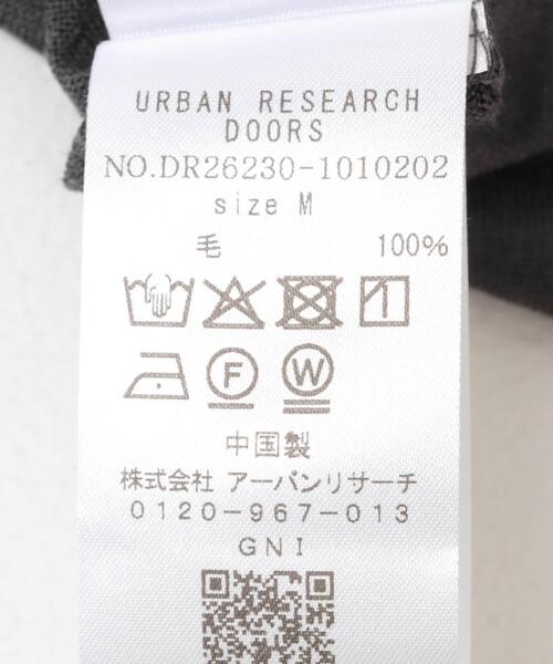 URBAN RESEARCH DOORS（アーバンリサーチドアーズ）の「PURE WOOL クルーネックショートスリーブTシャツ（Tシャツ/カットソー・メンズ・グレー/ブラック・MEDIUM/LARGE）」の16枚目の写真