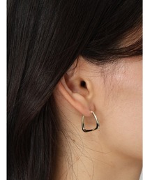 スクエアヴィンテージフープピアス