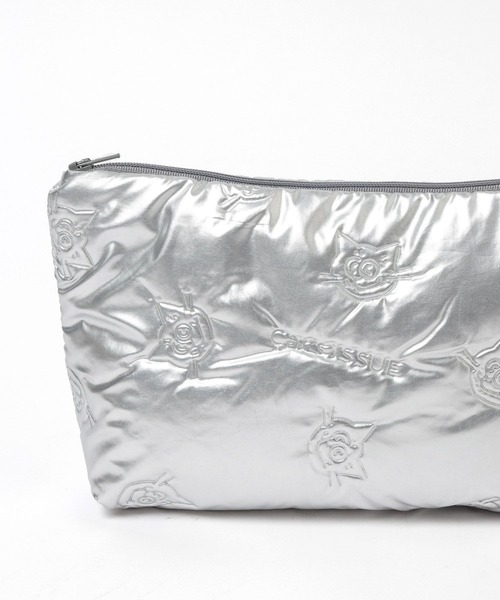GLOBAL WORK（グローバルワーク）の「Cat's ISSUE/撥水キルトポーチ/636180（ポーチ・レディース・ブラック/シルバー・FREE）」の16枚目の写真