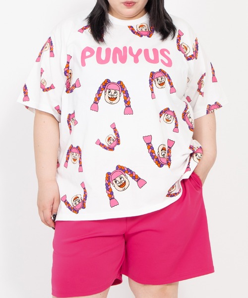 PUNYUS(プニュズ)の「【新サイズ】NAOMIチャン総柄Tシャツ(Tシャツ/カットソー・レディース・ホワイト・5/4/3/2/1)」の7枚目の写真