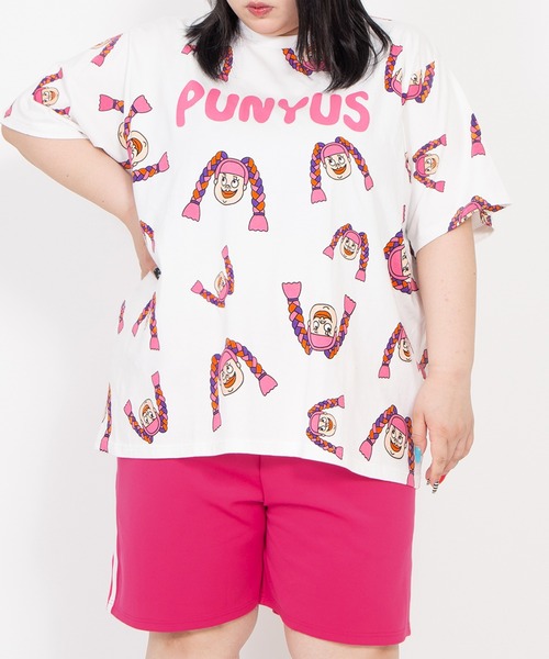 PUNYUS(プニュズ)の「【新サイズ】NAOMIチャン総柄Tシャツ(Tシャツ/カットソー・レディース・ホワイト・5/4/3/2/1)」の6枚目の写真