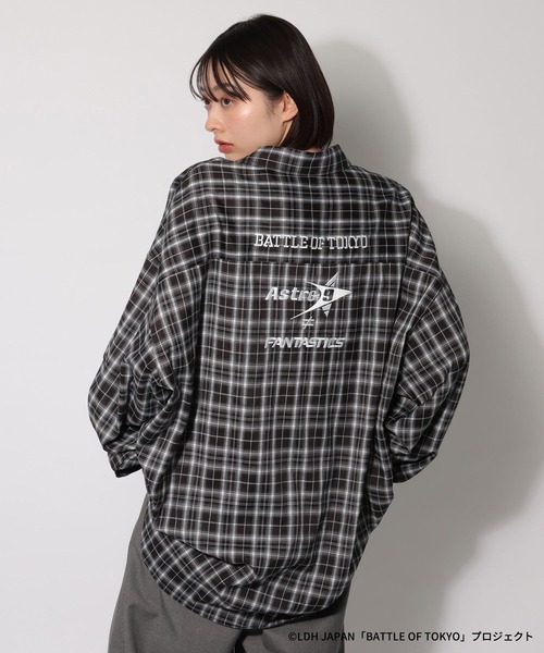 PAGEBOY（ページボーイ）の「【BATTLE OF TOKYO】Astro9 チェックシャツ（シャツ/ブラウス・レディース・ブラック/レッド・FREE）」の3枚目の写真