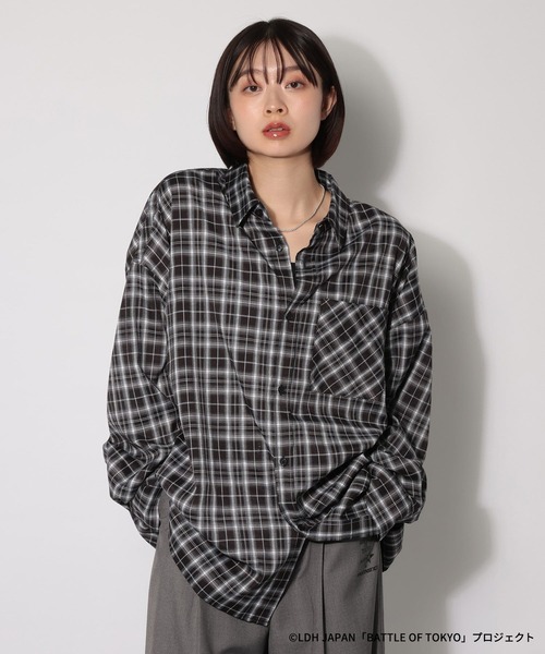 PAGEBOY（ページボーイ）の「【BATTLE OF TOKYO】Astro9 チェックシャツ（シャツ/ブラウス・レディース・ブラック/レッド・FREE）」の5枚目の写真