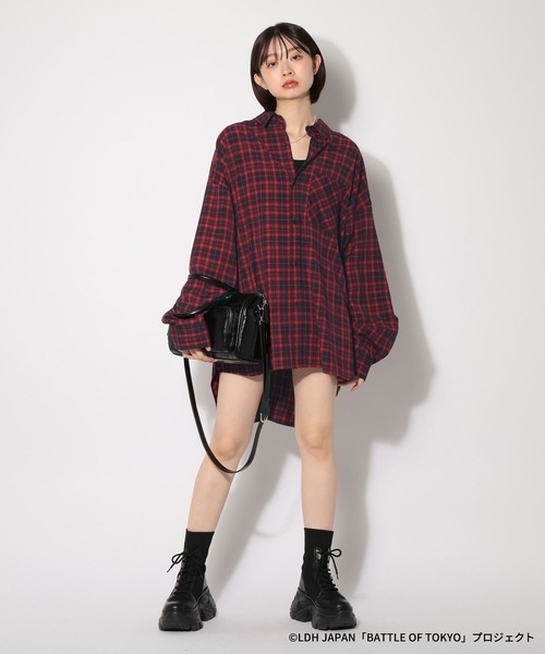 PAGEBOY（ページボーイ）の「【BATTLE OF TOKYO】Astro9 チェックシャツ（シャツ/ブラウス・レディース・ブラック/レッド・FREE）」の14枚目の写真