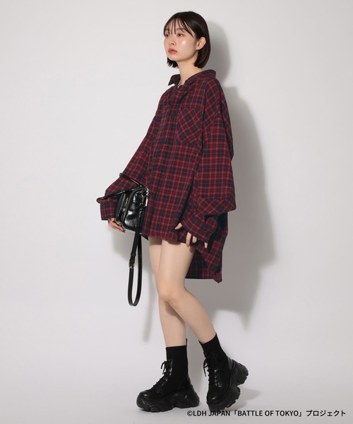 PAGEBOY（ページボーイ）の「【BATTLE OF TOKYO】Astro9 チェックシャツ（シャツ/ブラウス・レディース・ブラック/レッド・FREE）」の15枚目の写真