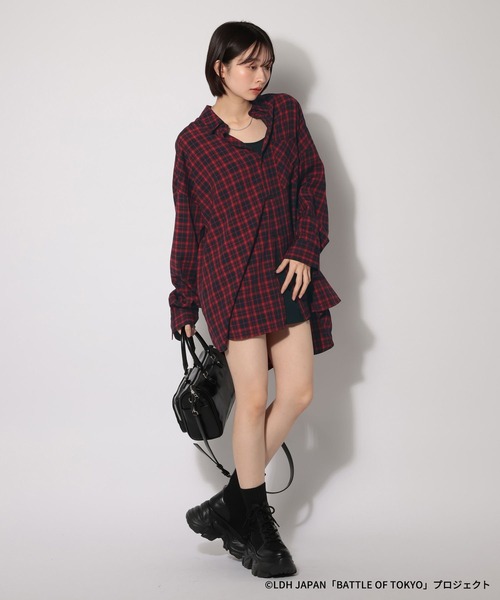 PAGEBOY（ページボーイ）の「【BATTLE OF TOKYO】Astro9 チェックシャツ（シャツ/ブラウス・レディース・ブラック/レッド・FREE）」の17枚目の写真