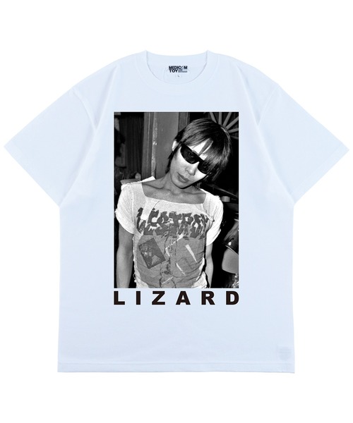 MEDICOM TOY(メディコムトイ)の「MLE ストリート・キングダム LIZARD(モモヨ) TEE(Tシャツ/カットソー・メンズ・ホワイト/ブラック・SMALL/MEDIUM/LARGE/X-LARGE)」の1枚目の写真