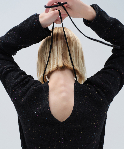 DIAGONAL(ダイアゴナル)の「V NECK LACE UP KNIT (black)(ニット/セーター・レディース・その他・FREE)」の5枚目の写真