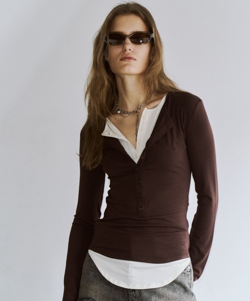 LAYERED CUTSEW/レイヤードカットソー（Tシャツ/カットソー）｜JOSE