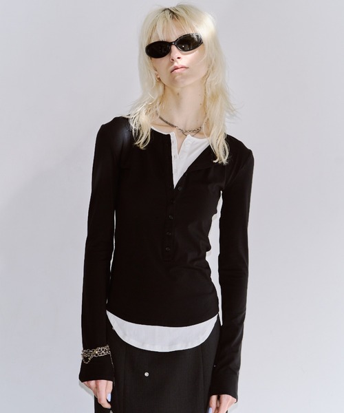 ジョゼムーン　カットソー LAYERED CUTSEW/レイヤードカットソー（Tシャツ/カットソー）｜JOSE