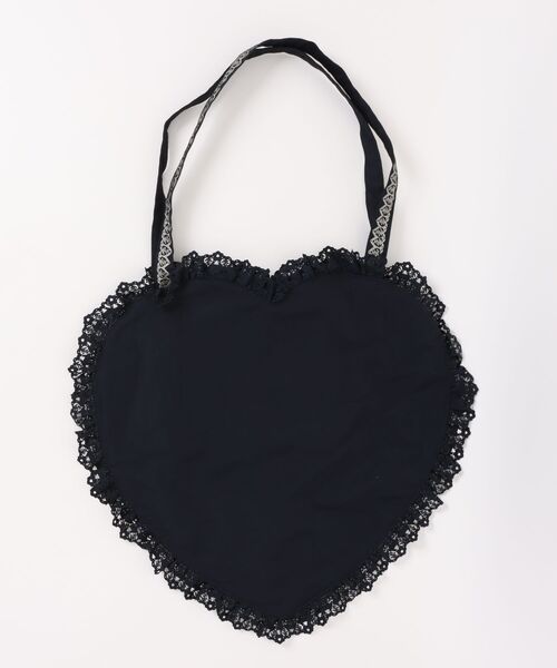 L.H.P（エルエイチピー）の「YUEQIQI/ユェチ・チ/Lace Heart Satchel（トートバッグ・レディース・ネイビー・F）」の2枚目の写真