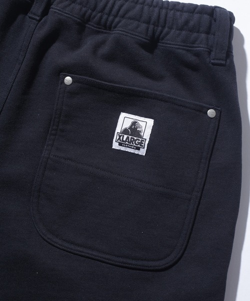 XLARGE(エクストララージ)の「OG DOUBLE KNEE SHORT PANTS(スウェットパンツ・メンズ・パープル/ブラック/アッシュ・S/M/L/XL)」の4枚目の写真