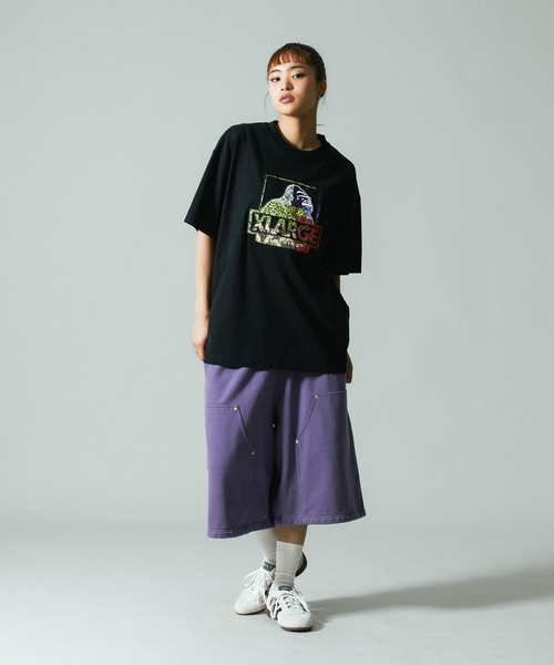 XLARGE(エクストララージ)の「OG DOUBLE KNEE SHORT PANTS(スウェットパンツ・メンズ・パープル/ブラック/アッシュ・S/M/L/XL)」の20枚目の写真