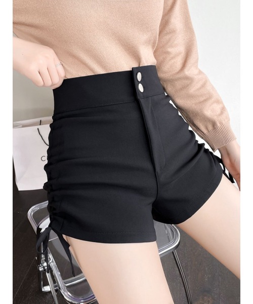 Bling Leads(ブリングリーズ)の「【Bls】 【ZL】【Bling Leads】ドローストリングホットパンツ(その他パンツ・レディース・ブラック・FREE)」の5枚目の写真