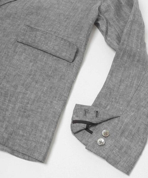 URBAN RESEARCH DOORS（アーバンリサーチドアーズ）の「ヘリンボーンリネンジャケット（その他アウター・レディース・グレー系その他・FREE）」の13枚目の写真