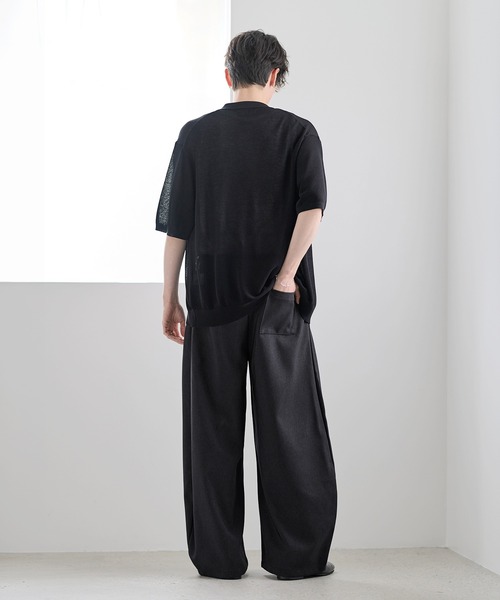 ASTRONOMY(アストロノミー)の「ベルテッドインタックワイドパンツ(その他パンツ・メンズ・ブラック/ネイビー・M/L/XL)」の10枚目の写真