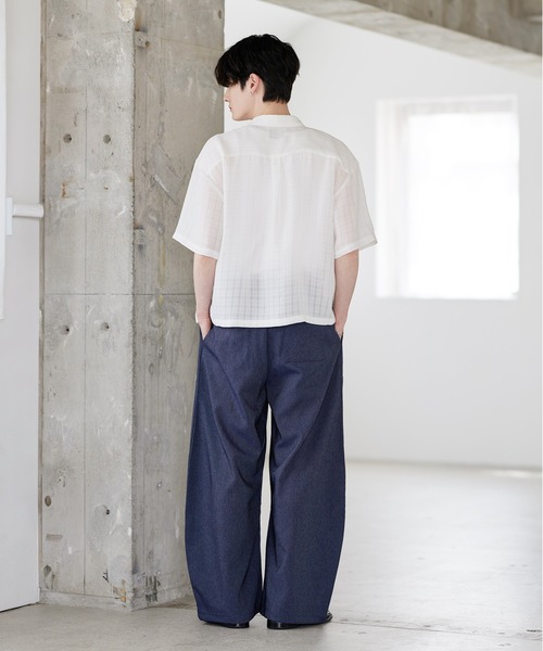 ASTRONOMY(アストロノミー)の「ベルテッドインタックワイドパンツ(その他パンツ・メンズ・ブラック/ネイビー・M/L/XL)」の22枚目の写真