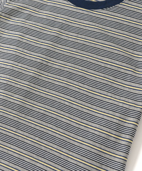 AMOU(アモウ)の「AMOU Multi Stripe Ringer T-Shirts Melange(Tシャツ/カットソー・レディース・その他・1/2/W)」の4枚目の写真