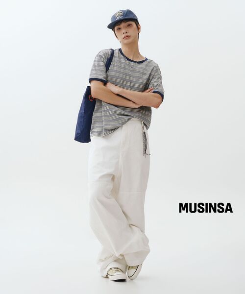 AMOU(アモウ)の「AMOU Multi Stripe Ringer T-Shirts Melange(Tシャツ/カットソー・レディース・その他・1/2/W)」の5枚目の写真