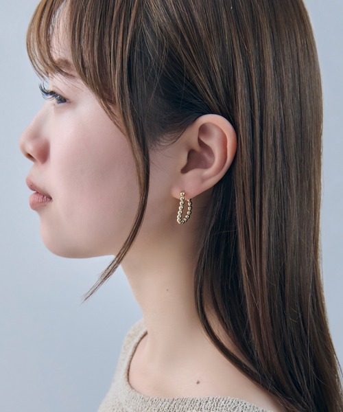 GOLDY（ゴールディ）の「ガミー ハート ピアス（ピアス（両耳用）・レディース・ブラック/シルバー/ゴールド/グリーン/ピンク・FREE）」の7枚目の写真