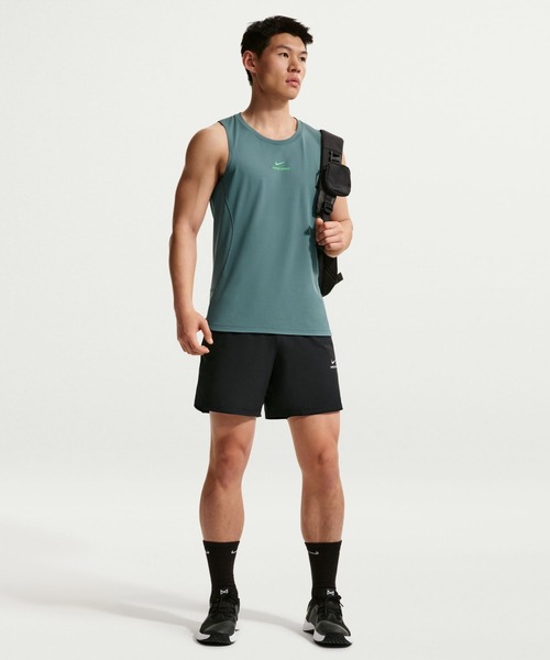 NIKE(ナイキ)の「ナイキ NIKE ナイキ NP DF NPT TANK(タンクトップ・メンズ・ブラック/グリーン・M/L/LL/S/3L)」の4枚目の写真
