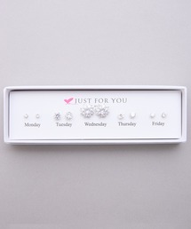 SZT:5daysピアス Monday to Friday 5個セットピアス BOX付