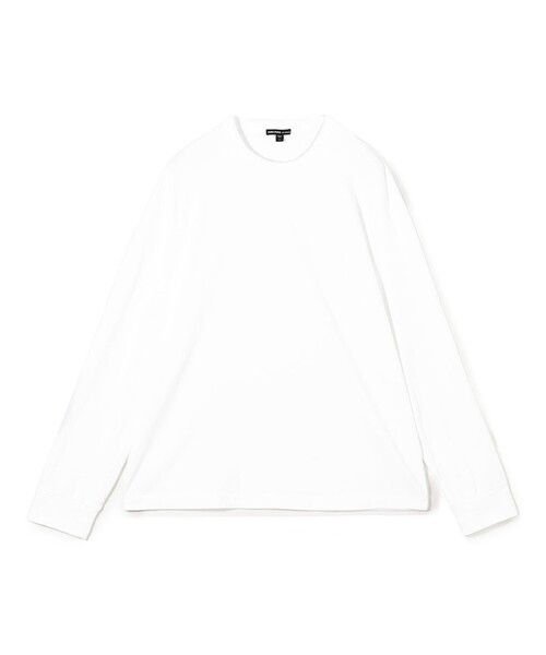 JAMES PERSE(ジェームスパース)の「ヘビーラックスジャージー ロングスリーブTシャツ MLOJ3771(Tシャツ/カットソー・メンズ・ホワイト/ブラック・1/2)」の1枚目の写真