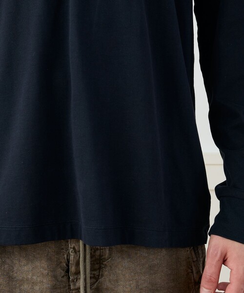 JAMES PERSE(ジェームスパース)の「ヘビーラックスジャージー ロングスリーブTシャツ MLOJ3771(Tシャツ/カットソー・メンズ・ホワイト/ブラック・1/2)」の11枚目の写真
