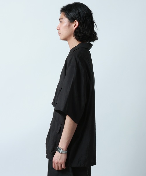 RAGEBLUE（レイジブルー）の「Sheer Nylon Fatigue Shirt/シアーファティーグシャツ（シャツ/ブラウス・メンズ・ブラック/ライトブルー・MEDIUM/LARGE）」の19枚目の写真