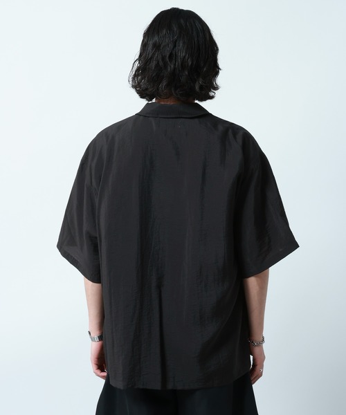 RAGEBLUE（レイジブルー）の「Sheer Nylon Fatigue Shirt/シアーファティーグシャツ（シャツ/ブラウス・メンズ・ブラック/ライトブルー・MEDIUM/LARGE）」の20枚目の写真