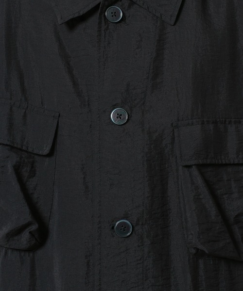RAGEBLUE（レイジブルー）の「Sheer Nylon Fatigue Shirt/シアーファティーグシャツ（シャツ/ブラウス・メンズ・ブラック/ライトブルー・MEDIUM/LARGE）」の3枚目の写真
