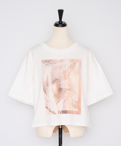 【汗染み防止】ニュアンスフォトTシャツ