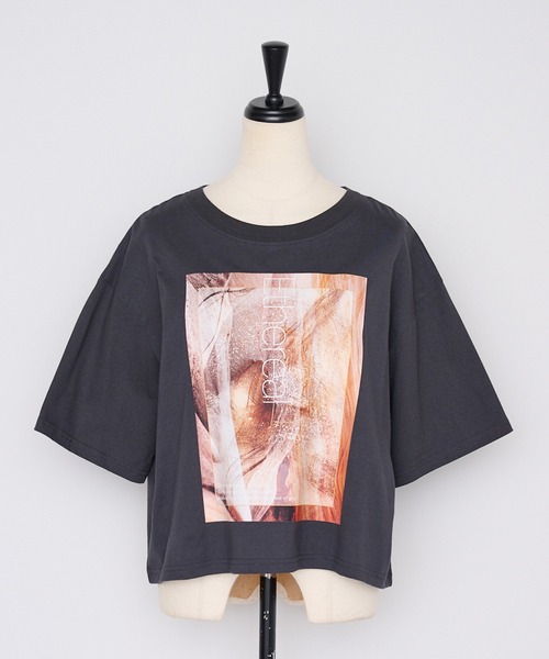 【汗染み防止】ニュアンスフォトTシャツ