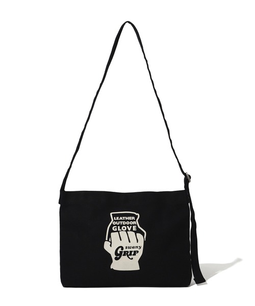GRIP SWANY(グリップスワニー)の「【GSUB-167】 GLOVE LOGO SACOCHE(ショルダーバッグ・メンズ・ナチュラル/ブラック・FREE)」の2枚目の写真