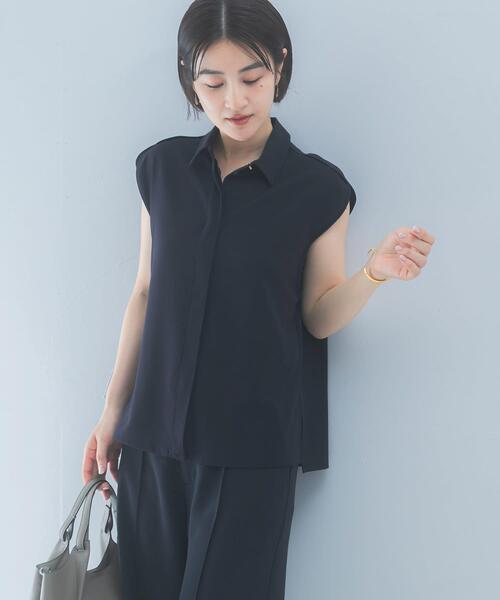 URBAN RESEARCH ROSSO WOMEN（アーバンリサーチ　ロッソ）の「クールタッチ 防シワ シャツブラウス（シャツ/ブラウス・レディース・ミント/ブルー系その他/ベージュ系その他・FREE）」の3枚目の写真