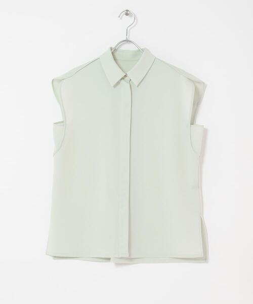 URBAN RESEARCH ROSSO WOMEN（アーバンリサーチ　ロッソ）の「クールタッチ 防シワ シャツブラウス（シャツ/ブラウス・レディース・ミント/ブルー系その他/ベージュ系その他・FREE）」の5枚目の写真