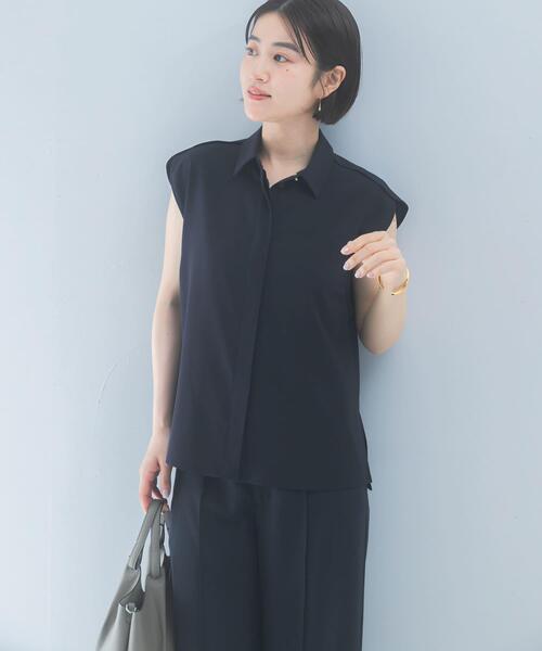 URBAN RESEARCH ROSSO WOMEN（アーバンリサーチ　ロッソ）の「クールタッチ 防シワ シャツブラウス（シャツ/ブラウス・レディース・ミント/ブルー系その他/ベージュ系その他・FREE）」の8枚目の写真