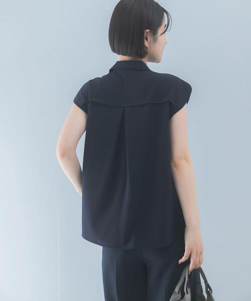 URBAN RESEARCH ROSSO WOMEN（アーバンリサーチ　ロッソ）の「クールタッチ 防シワ シャツブラウス（シャツ/ブラウス・レディース・ミント/ブルー系その他/ベージュ系その他・FREE）」の9枚目の写真