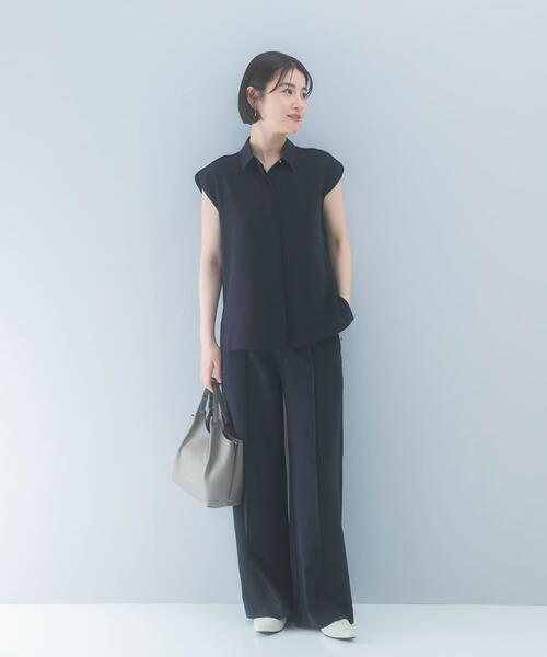 URBAN RESEARCH ROSSO WOMEN（アーバンリサーチ　ロッソ）の「クールタッチ 防シワ シャツブラウス（シャツ/ブラウス・レディース・ミント/ブルー系その他/ベージュ系その他・FREE）」の10枚目の写真