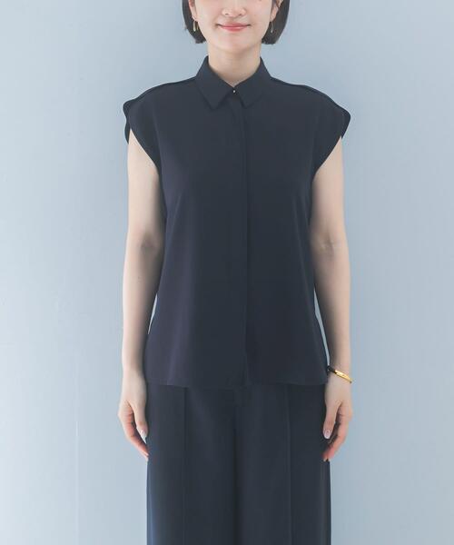 URBAN RESEARCH ROSSO WOMEN（アーバンリサーチ　ロッソ）の「クールタッチ 防シワ シャツブラウス（シャツ/ブラウス・レディース・ミント/ブルー系その他/ベージュ系その他・FREE）」の14枚目の写真