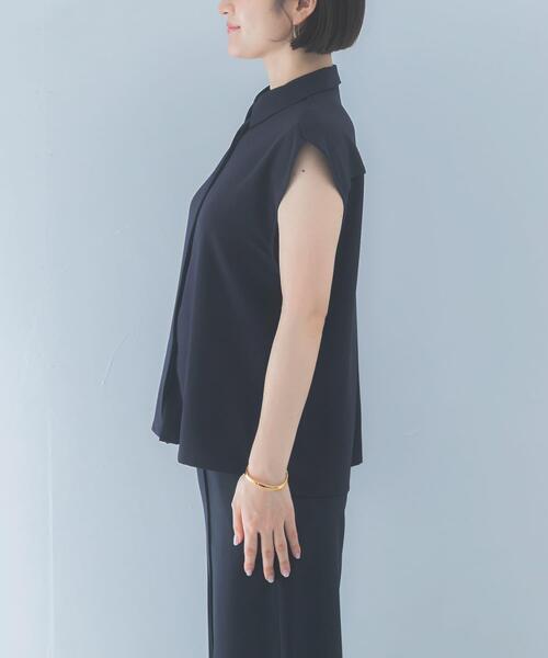 URBAN RESEARCH ROSSO WOMEN（アーバンリサーチ　ロッソ）の「クールタッチ 防シワ シャツブラウス（シャツ/ブラウス・レディース・ミント/ブルー系その他/ベージュ系その他・FREE）」の15枚目の写真