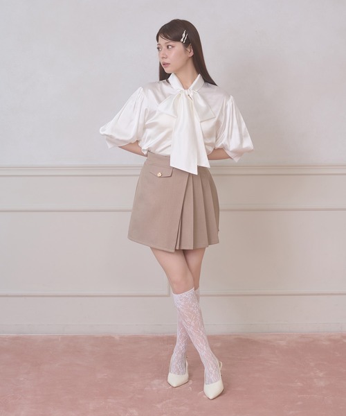 Ambre Neige(アンブルネージュ)の「assortment bow tie blouse / アソートボウタイブラウス(シャツ/ブラウス・レディース・オフホワイト/ライトブルー/その他/ネイビー・FREE)」の18枚目の写真