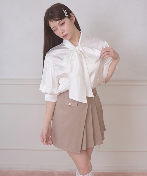 Ambre Neige(アンブルネージュ)の「assortment bow tie blouse / アソートボウタイブラウス(シャツ/ブラウス・レディース・オフホワイト/ライトブルー/その他/ネイビー・FREE)」の13枚目の写真