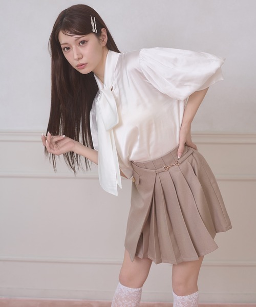 Ambre Neige(アンブルネージュ)の「assortment bow tie blouse / アソートボウタイブラウス(シャツ/ブラウス・レディース・オフホワイト/ライトブルー/その他/ネイビー・FREE)」の14枚目の写真