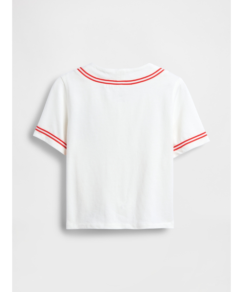 GAP(ギャップ)の「ブラナンベア GAPロゴ ベースボール ジャージーTシャツ (幼児・ベビー)(シャツ/ブラウス・キッズ・オフホワイト・100cm/95cm/90cm/80cm/105cm/110cm)」の3枚目の写真