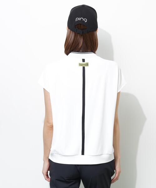 PING(ピン)の「【PING APPAREL】テラカノコ半袖ハイネックシャツ(Tシャツ/カットソー・レディース・ブラック/ホワイト/ベージュ/イエロー・S/LL/L/M)」の15枚目の写真