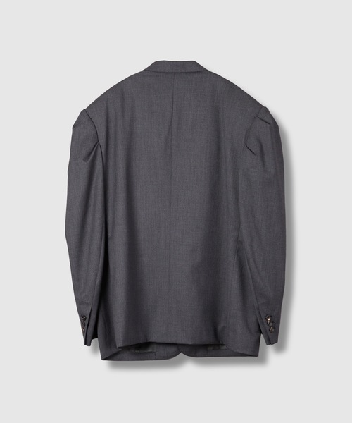 HOLIDAY(ホリデイ)の「WOOL PUFF JACKET ウールパフジャケット(テーラードジャケット・レディース・チャコールグレー・ONE SIZE)」の2枚目の写真