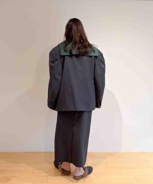 HOLIDAY(ホリデイ)の「WOOL PUFF JACKET ウールパフジャケット(テーラードジャケット・レディース・チャコールグレー・ONE SIZE)」の11枚目の写真